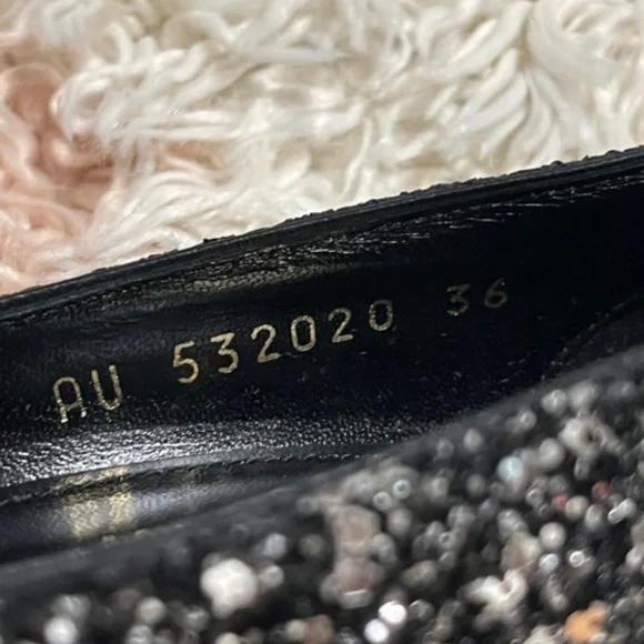 New Authentic SAINT LAURENT Glitter Pump - Picture 12 of 12